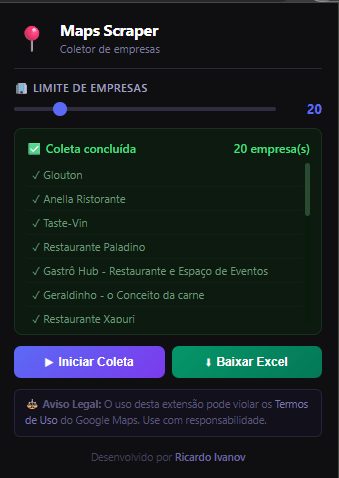 Baixando dados coletados