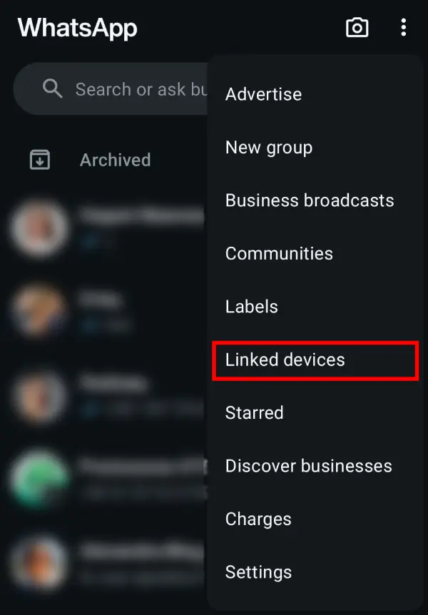 Captura de tela do WhatsApp pelo celular.